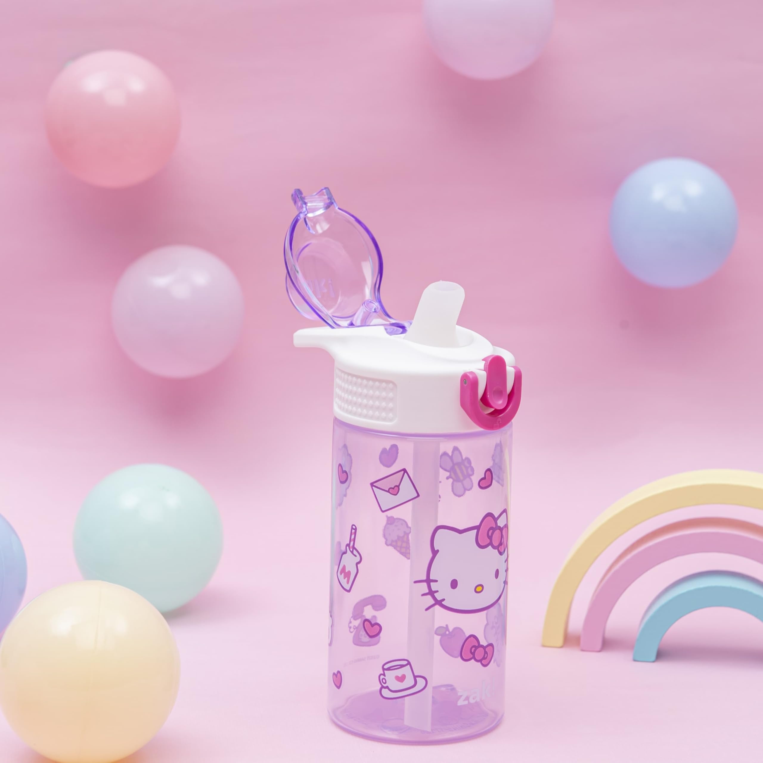 Amazon.com: Zak Designs Sanrio Hello Kitty Sage 16oz Leak-Proof